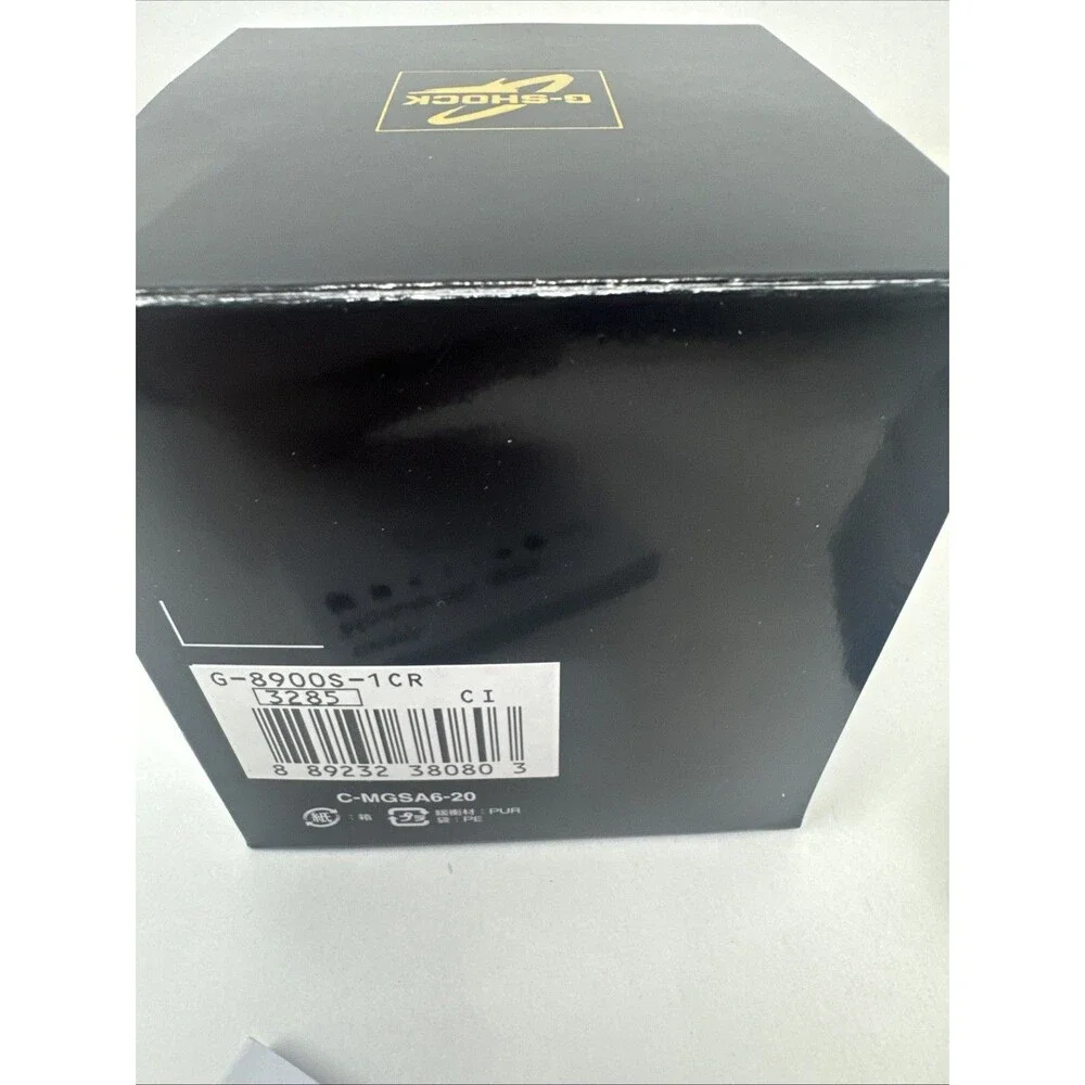 CASIO G-SHOCK 3285 Wristwatch G8900S Black w/ silver details NEW IN BOX papers